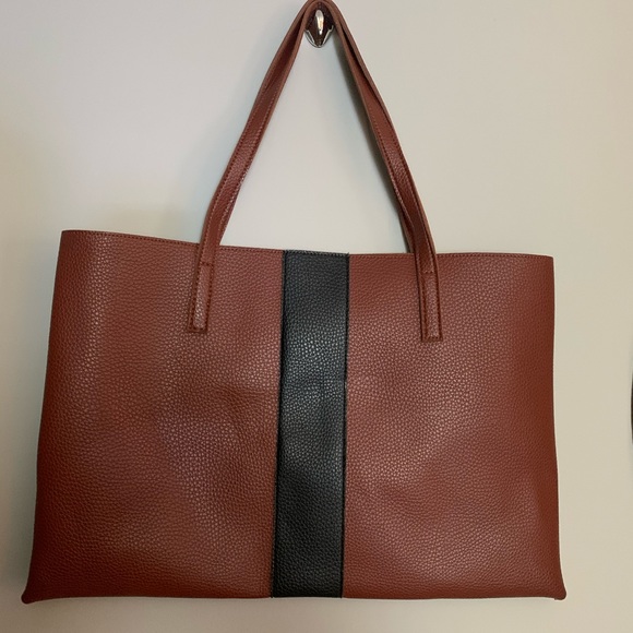 Vince Camuto Vegan Leather Tote (pebbled/desert) - Picture 1 of 4